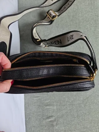 Bolso bandolera Ralph Lauren negro