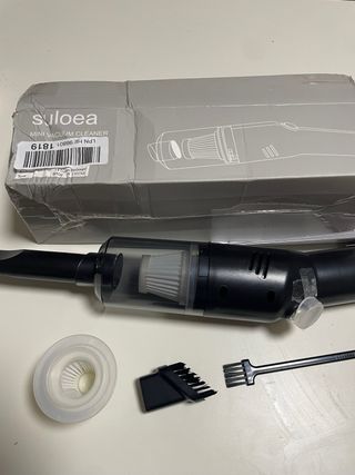 Aspirador de mano con filtro