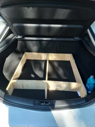 Mueble camper cama madera