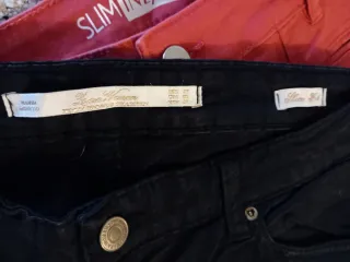 Lote 2 pantalones slim fit mujer Zara