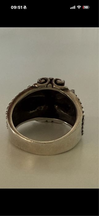 Anillo Plata 925 y Ónix Natural Japon