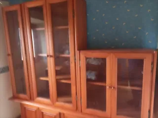 Muebles de salón y habitación de madera