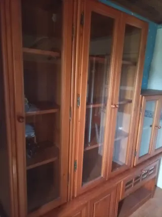 Muebles de salón y habitación de madera