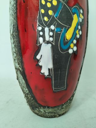 Coppia Vasi Ceramica Lava San Marino Italy