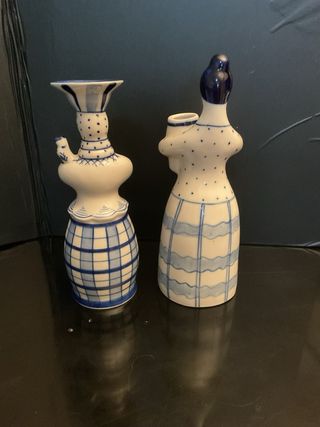 Statuine russe in porcellana - 2 pezzi