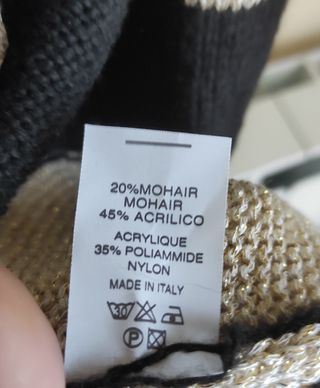 Rebeca Lurex Negra y Dorada Talla Única