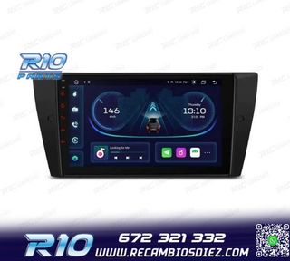 RADIO GPS ANDROID 14 BMW E90 E91 E92 E93 PANTALLA 9" TACTIL