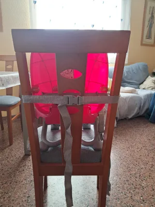 Silleta elevadora para bebé rosa