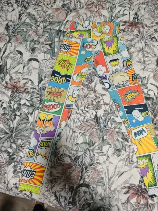 Leggings estilo cómic multicolor