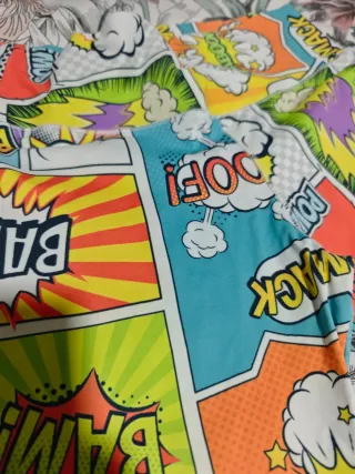 Leggings estilo cómic multicolor