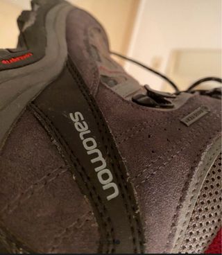 Botas Salomon senderismo mujer gris/rosa