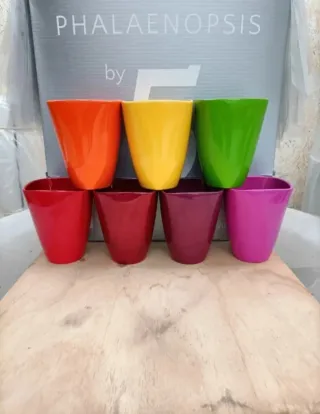 Set 4 Vasi Ceramica Colorati ø12cm