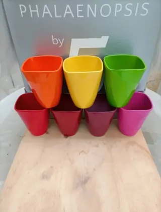 Set 4 Vasi Ceramica Colorati ø12cm