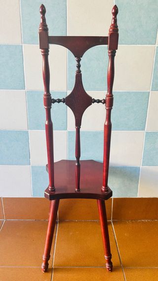 Silla decorativa vintage de madera