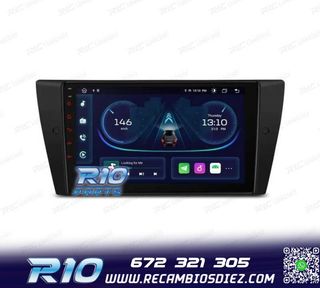 RADIO GPS ANDROID 14 BMW E90 E91 E92 E93 PANTALLA 9" TACTIL