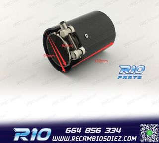 COLA ESCAPE BMW LOOK M CARBONO REDONDA