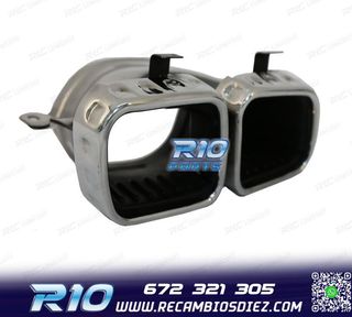 COLAS DE ESCAPE MERCEDES GLE W167 19- LOOK AMG GLE63 CROMO