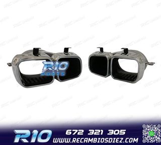 COLAS DE ESCAPE MERCEDES GLE W167 19- LOOK AMG GLE63 CROMO