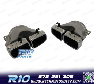 COLAS DE ESCAPE MERCEDES GLE W167 19- LOOK AMG GLE63 CROMO