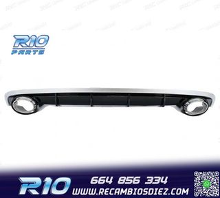 DIFUSOR AUDI A6 4G 15-18 LOOK RS + COLAS ESCAPE