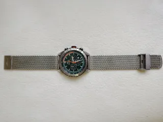 Reloj Lotus Cronógrafo Verde y Plateado