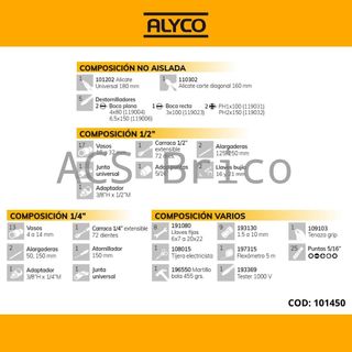 Maletín Herramientas 98 Piezas Alyco 101450