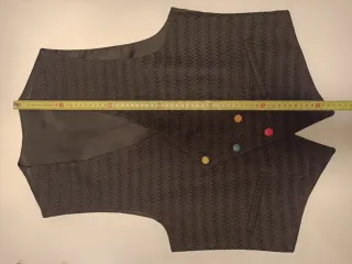 Gilet uomo fantasia pois bottoni colorati