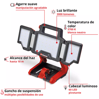 FOCO LED A BATERIA EINHELL TP-CL 18/3000 LI