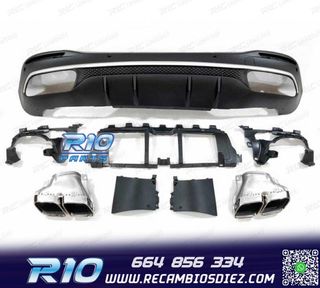 DIFUSOR MERCEDES GLE W167 20- + COLAS ESCAPE LOOK AMG GLE63