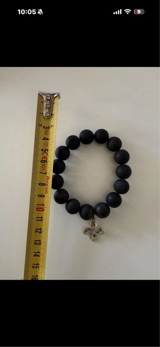 Pulsera Piedra Natural con Lauburu Plata 925