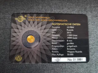 Moneda Oro 24 Quilates