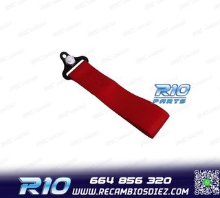 CINTA DE REMOLQUE ROJA EN TELA