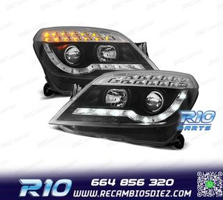 FAROS PARA OPEL ASTRA H 04-09 LUZ DIURNA + INTERMITENTE LED