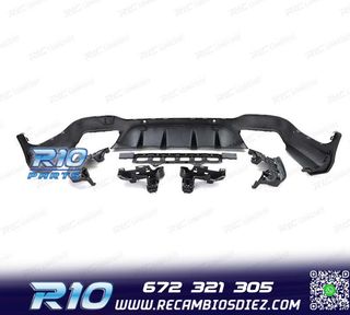 DIFUSOR MERCEDES GLC X253 15-18 LOOK AMG GLC63 PDC + COLAS E