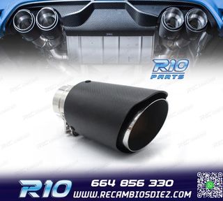 COLA ESCAPE CARBONO UNIVERSAL TIPO AKRAPOVIC 76MM