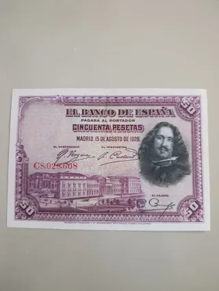 Billete 50 Pesetas 1928 Banco de España