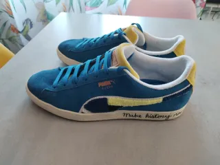 Zapatillas Puma Suede Hombre Azul/Amarillo