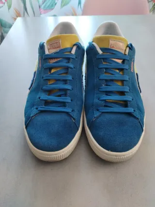 Zapatillas Puma Suede Hombre Azul/Amarillo