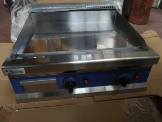 Plancha a gas cromo duro profesional