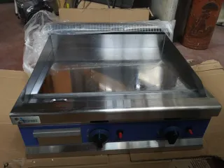 Plancha a gas cromo duro profesional