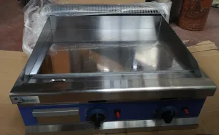 Plancha a gas cromo duro profesional