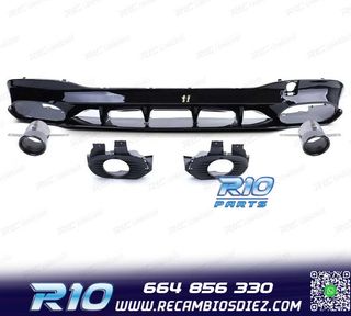 DIFUSOR MERCEDES CLA C118 19- AMG NEGRO BRILLO + COLAS ESCAP
