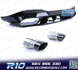 DIFUSOR MERCEDES CLA C118 19- AMG NEGRO BRILLO + COLAS ESCAP