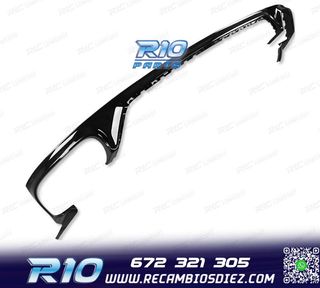 DIFUSOR AUDI Q8 19-23 LOOK SQ8 NEGRO + COLAS ESCAPE CROMO