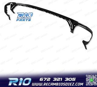 DIFUSOR AUDI Q8 19-23 LOOK SQ8 NEGRO + COLAS ESCAPE CROMO