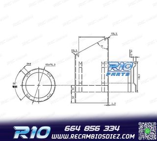 COLA ESCAPE BMW LOOK M POWER PERFORMANCE INOX NEGRO