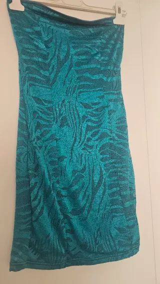 Vestido fiesta cóctel estampado