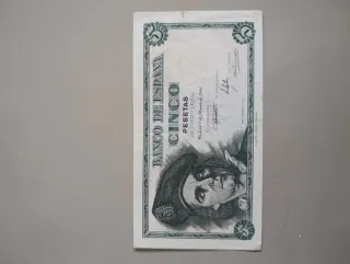 Billete 5 Pesetas Banco de España 1948