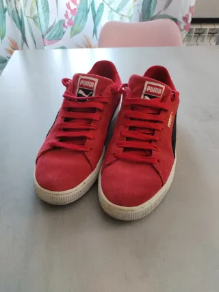 Zapatillas Puma Suede Hombre Rojas