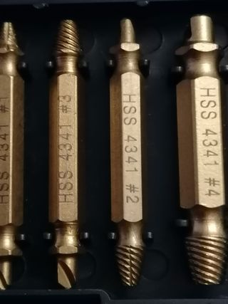 Brocas Extractoras de Tornillos HSS 4341